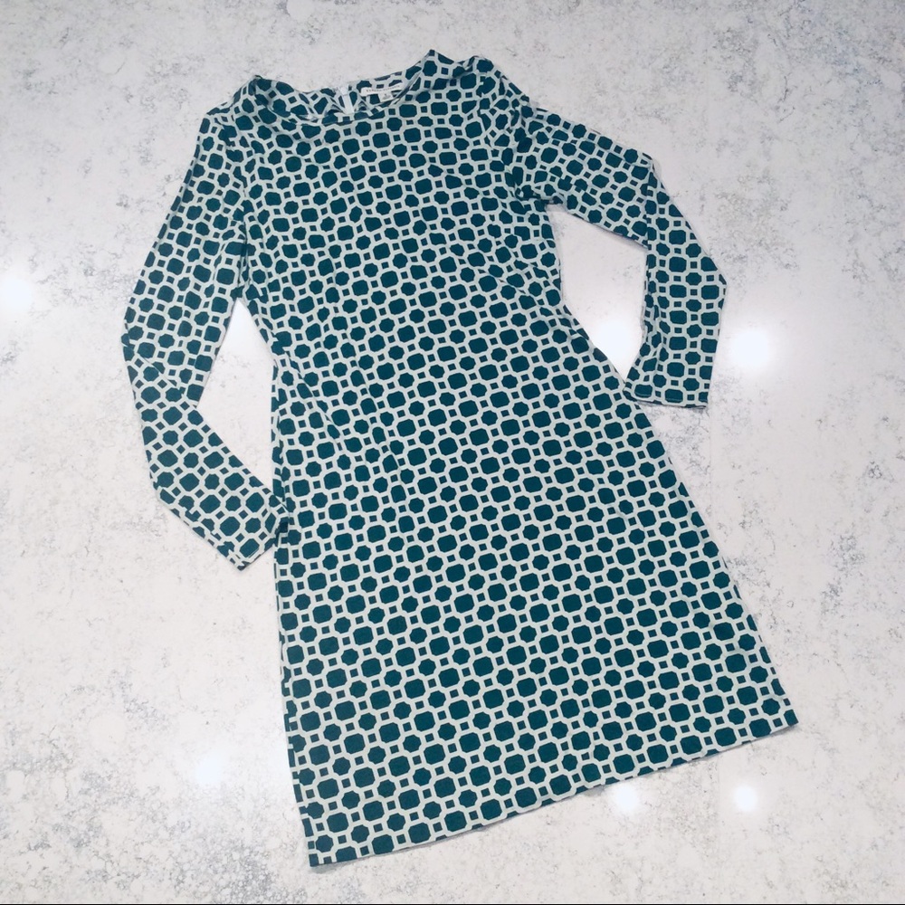 Banana Republic Green Geometric Dress - 8